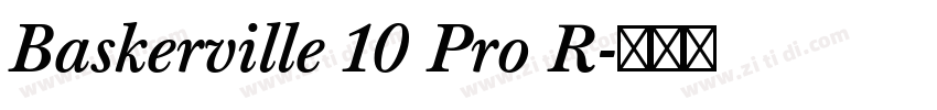 Baskerville 10 Pro R字体转换